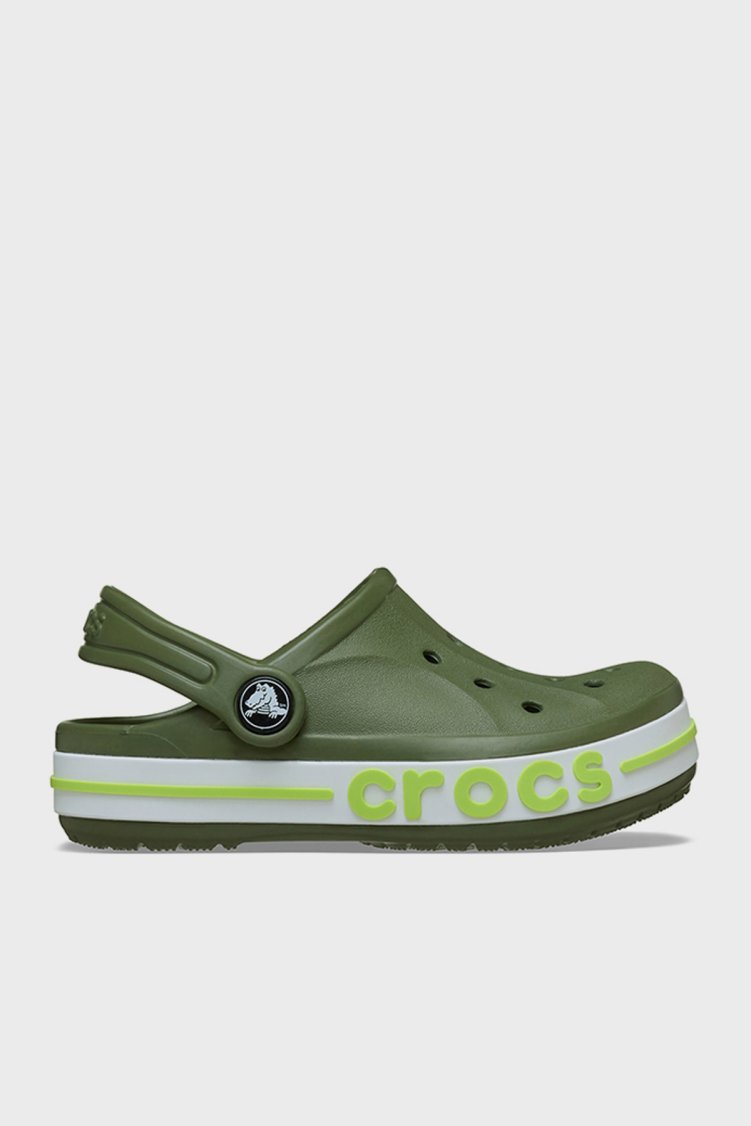 Crocs Bayaband Clog T Logolu Unisex Çocuk Terlik 207018-3CB HAKİ - Crocs