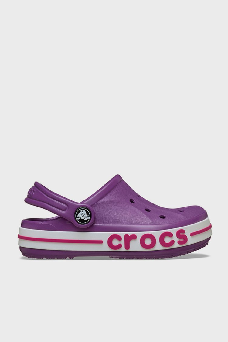 Crocs Bayaband Clog T Logolu Unisex Çocuk Terlik 207018-5C6 MOR - Crocs
