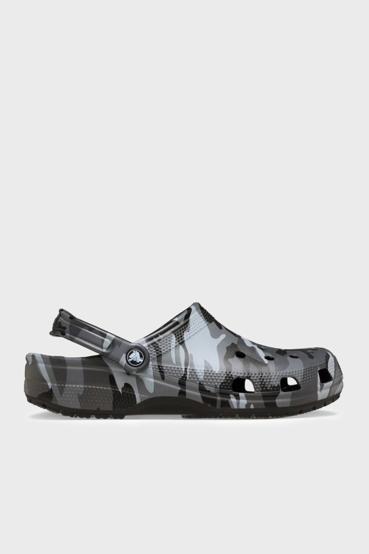 Crocs Classic Camouflage Clog Sandalet Erkek Terlik 211936-0DD ANTRASİT - Crocs