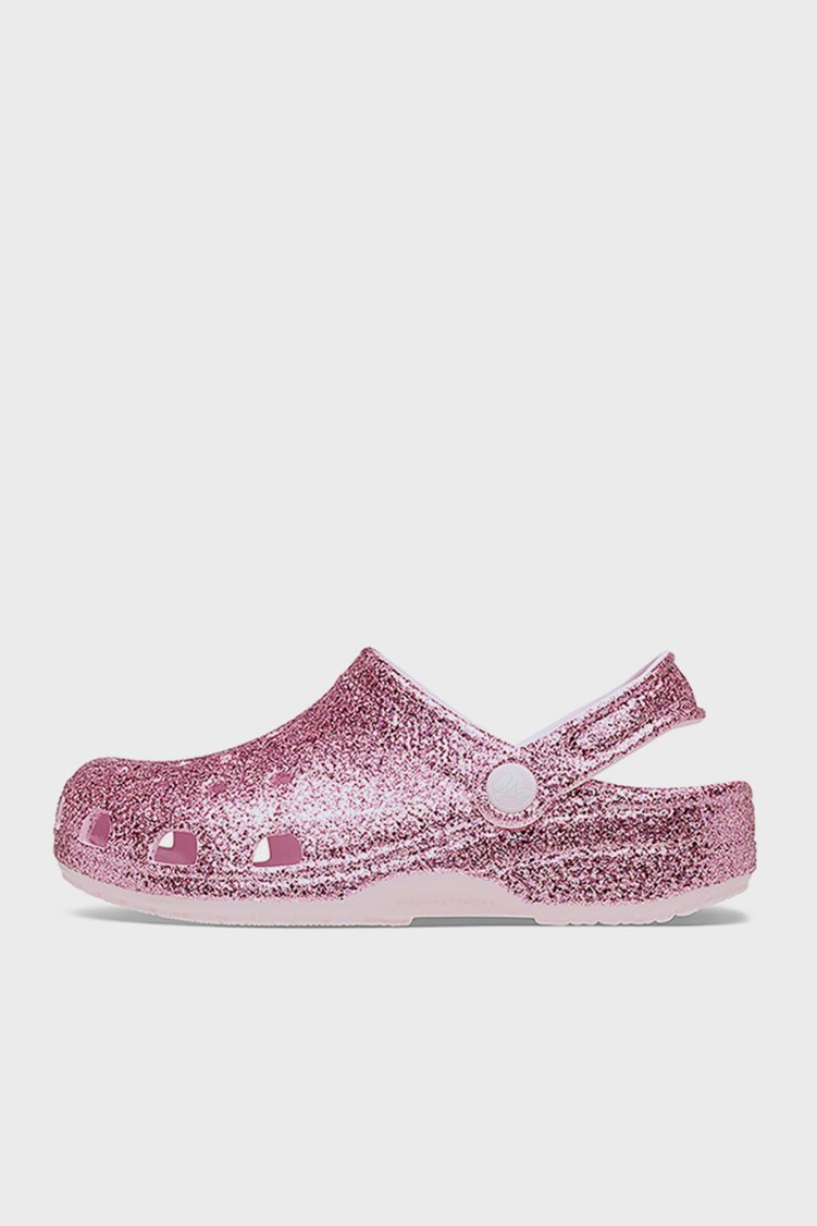 Crocs Classic Chunky Glitter Clog T Simli Kız Çocuk Terlik 211940-6ZW PEMBE - Crocs (1)