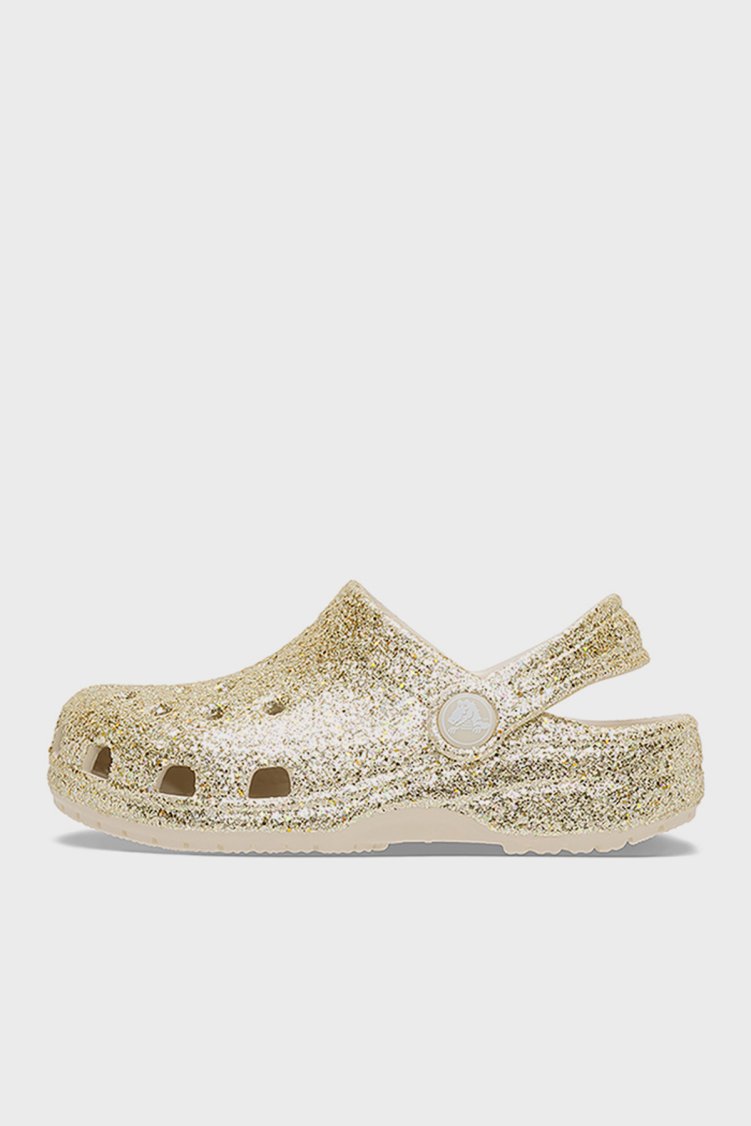 Crocs Classic Chunky Glitter Clog T Simli Unisex Çocuk Terlik 211940-0LH KUM - Crocs (1)