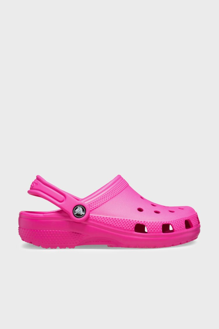 Crocs Classic Clog K Logolu Çıkarılabilir Kayışlı Kız Çocuk Terlik 206991-6TW FUŞYA - Crocs