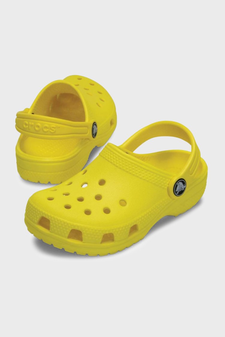 Crocs Classic Clog K Sandalet Unisex Çocuk Terlik 206991-7C1 SARI - Crocs (1)