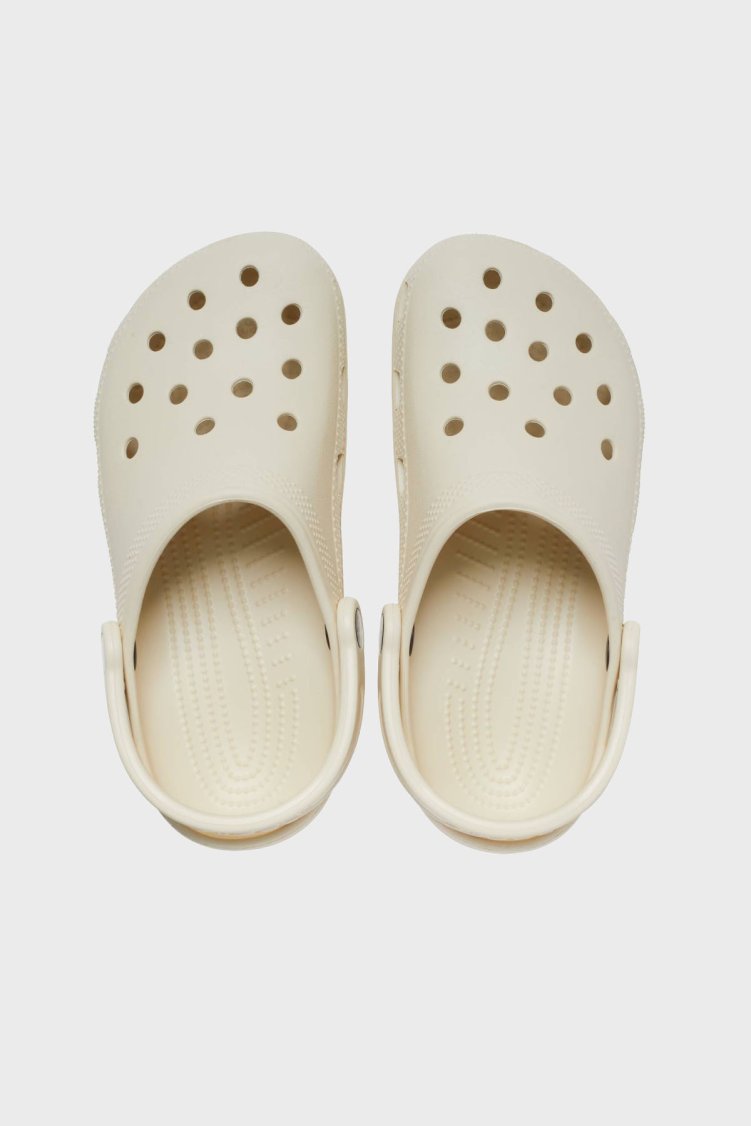 Crocs Classic Logolu Unisex Terlik 10001-2Y2 KEMİK - Crocs (1)