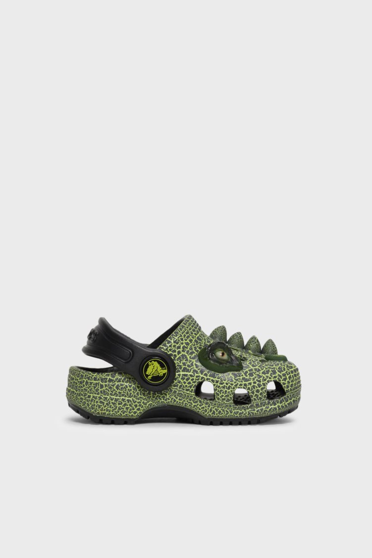 Crocs Classic I Am Scary Dino Clog T Logolu Erkek Çocuk Terlik 211372-001 SİYAH - Crocs