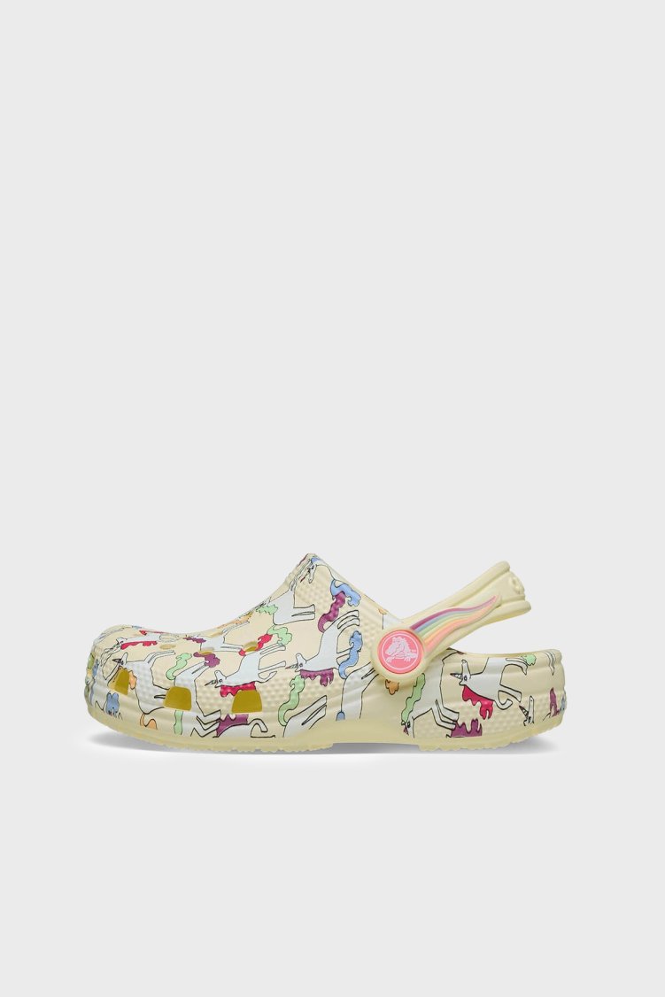 Crocs Classic Unicorn Graphic Clog Desenli Unisex Çocuk Terlik 212515-7CJ SARI - Crocs (1)