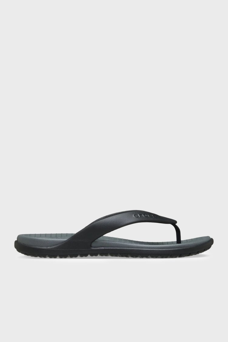 Crocs Coast Flip Logolu Parmak Arası Erkek Terlik 212035-0DD ANTRASİT - Crocs