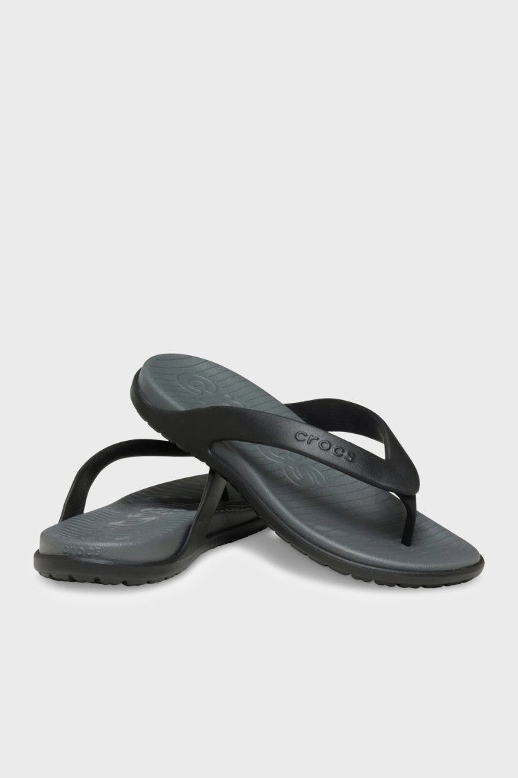 Crocs Coast Flip Logolu Parmak Arası Erkek Terlik 212035-0DD ANTRASİT - Crocs (1)