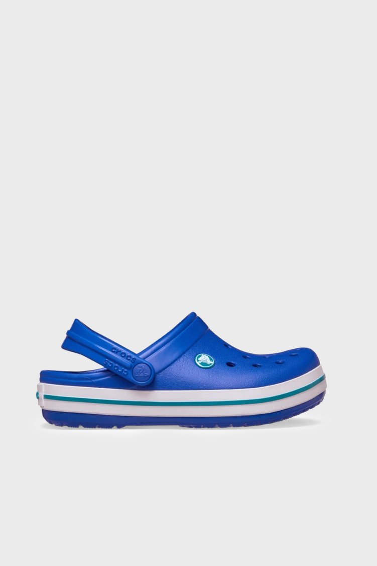 Crocs Crocband Clog T Logolu Çıkarılabilir Kayışlı Sandalet Erkek Çocuk Terlik 207005-4PI MAVİ - Crocs