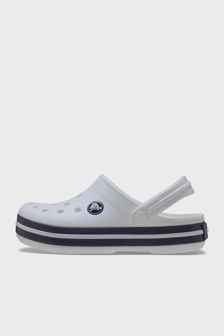 Crocs Crocband Clog T Logolu Çıkarılabilir Kayışlı Unisex Çocuk Terlik 207005-126 BEYAZ-LACİVERT - Crocs (1)