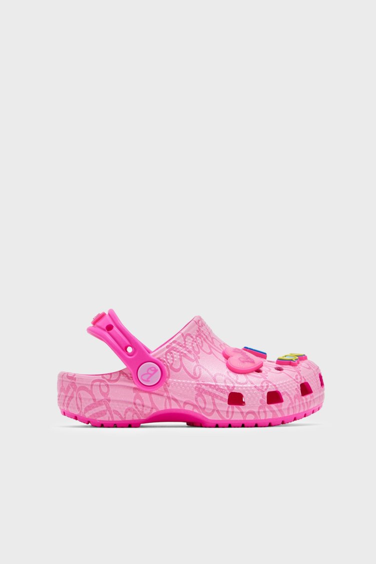 Crocs Mattel Pink Barbie Cls Clg T Kayışlı Kız Çocuk Terlik 211407-90H Pembe - Crocs