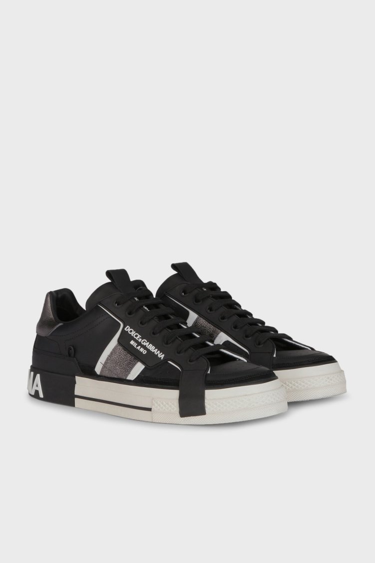 Dolce & Gabbana Deri Günlük Spor Erkek Ayakkabı CS1863 AO223 8B979 SİYAH - Dolce Gabbana (1)