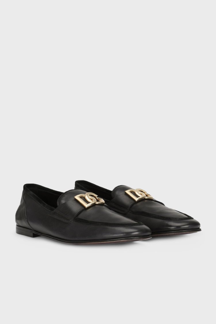 Dolce & Gabbana Deri Makosen Erkek Ayakkabı A50462 AQ993 80999 SİYAH - Dolce Gabbana (1)