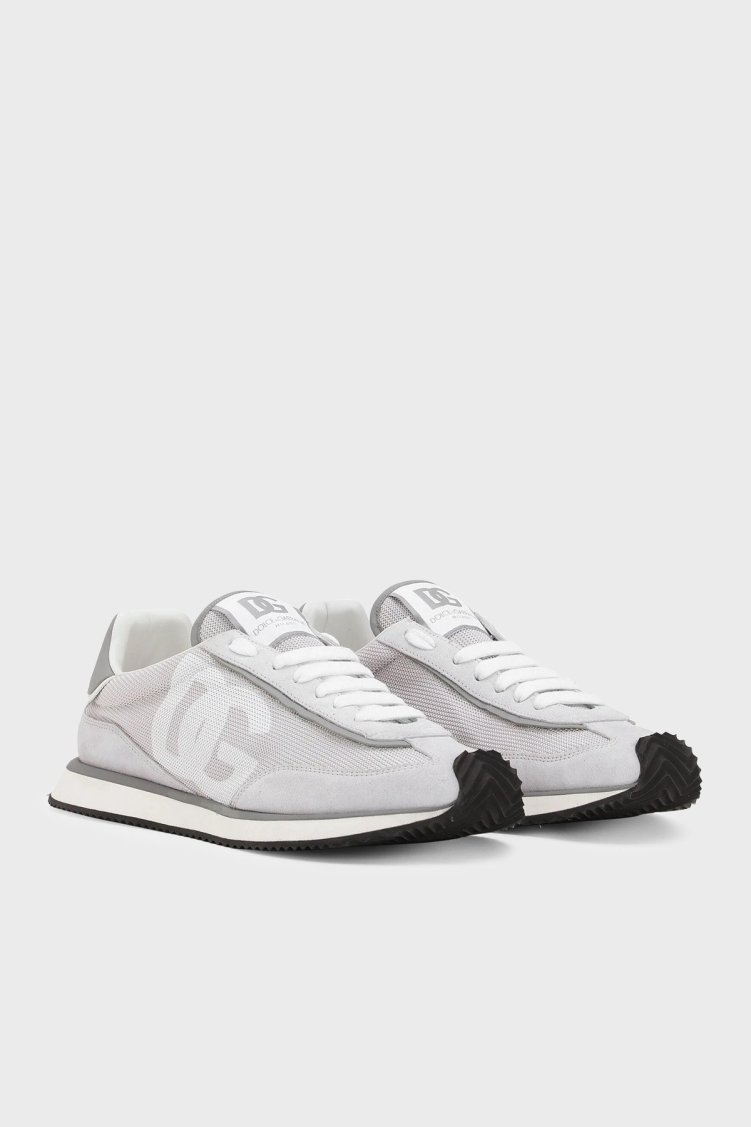 Dolce & Gabbana Deri Sneaker Erkek Ayakkabı CS2288 A3D42 8B849 GRİ - Dolce Gabbana (1)
