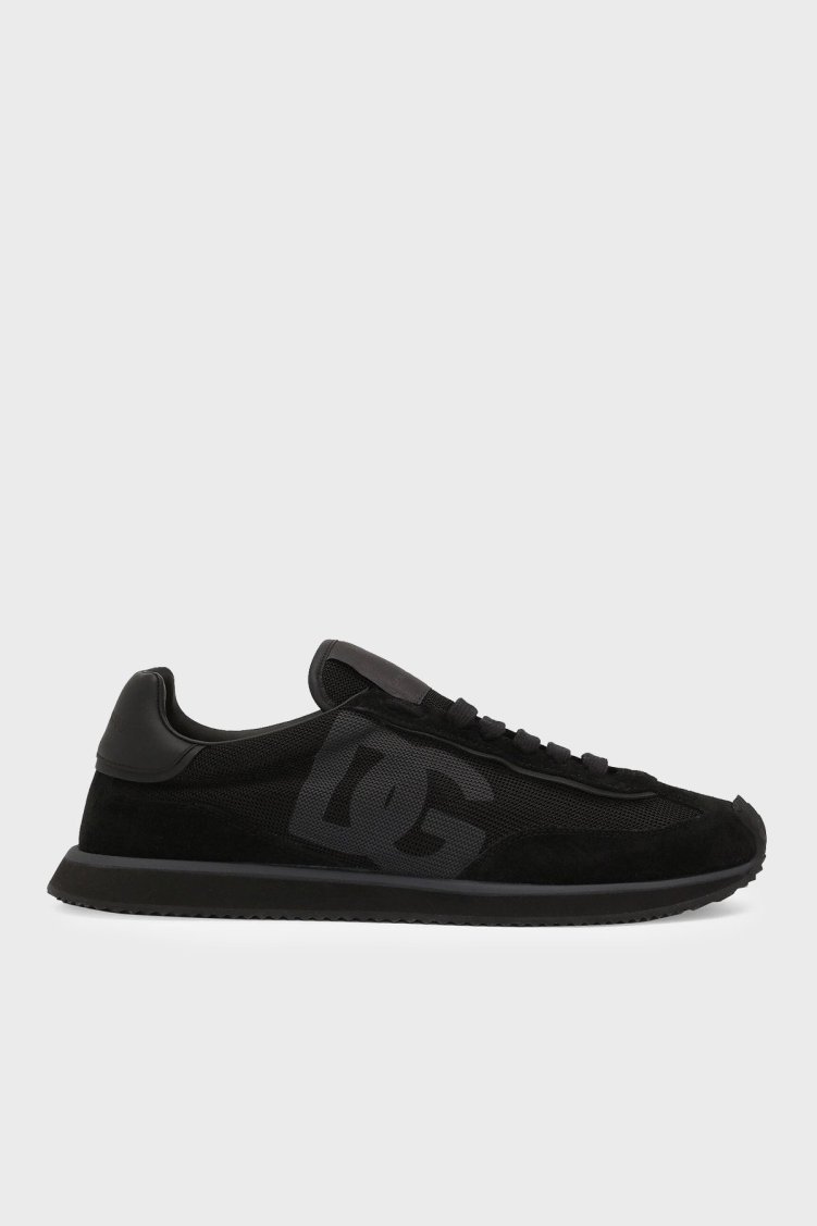 Dolce & Gabbana Deri Sneaker Erkek Ayakkabı CS2288 A5355 8B956 SİYAH - Dolce Gabbana