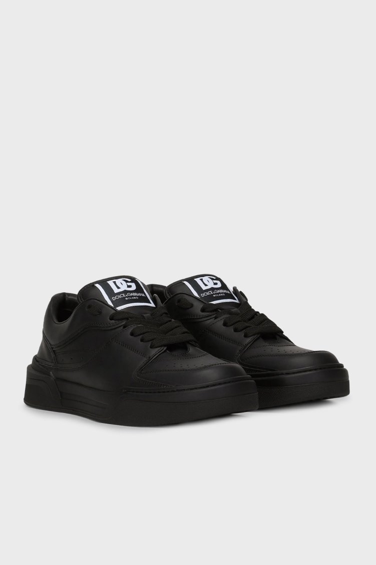 Dolce & Gabbana Hakiki Deri Sneaker Erkek Ayakkabı CS2036 A1065 80999 SİYAH - Dolce Gabbana (1)