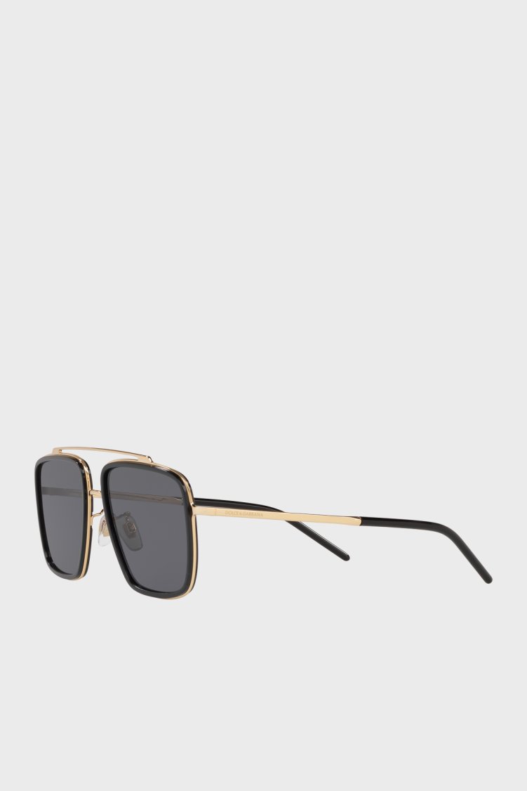 Dolce Gabbana Kare Güneş Erkek Gözlük 0DG2220 0281 57 SİYAH - Dolce Gabbana