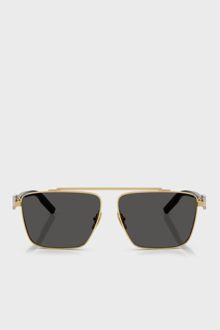 Dolce & Gabbana Kare Logolu Erkek Gözlük 0DG2336 0287 59 ALTIN - Dolce Gabbana (1)