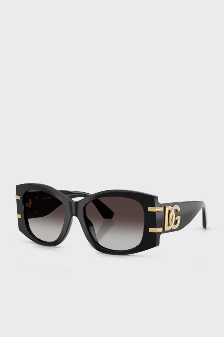 Dolce Gabbana Logolu Güneş Kadın Gözlük 0DG4501 5018G 54 Siyah - Dolce Gabbana