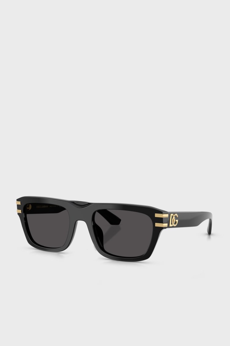 Dolce Gabbana Logolu Güneş Erkek Gözlük 0DG4496 50187 54 Siyah - Dolce Gabbana