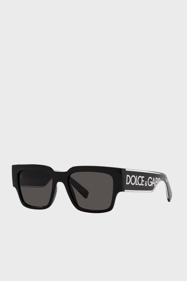 Dolce Gabbana Logolu Güneş Erkek Gözlük 0DG6184 50187 52 Siyah - Dolce Gabbana