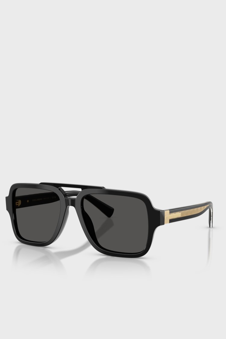 Dolce Gabbana Pilot Güneş Erkek Gözlük 0DG4544 50187 56 Siyah - Dolce Gabbana