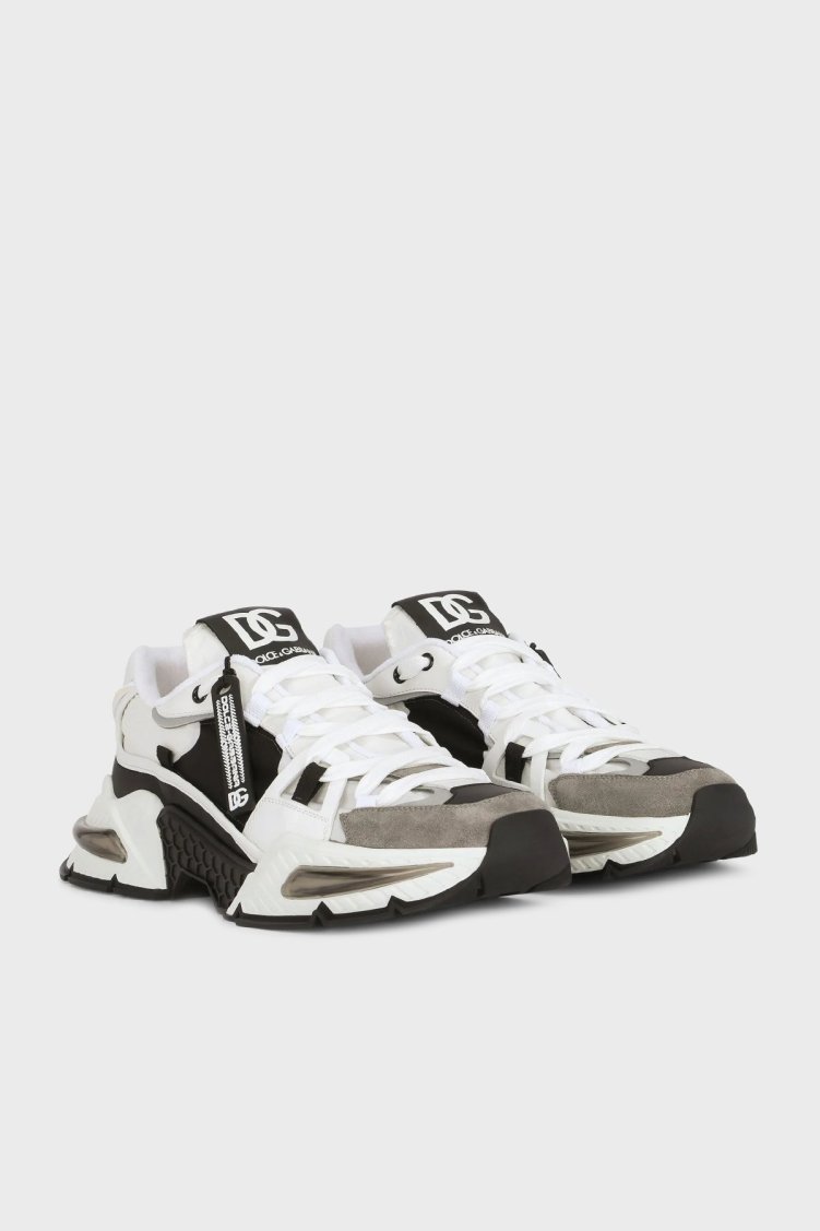 Dolce & Gabbana Sneaker Erkek Ayakkabı CS1984 AY337 89697 SİYAH-BEYAZ-GRİ - Dolce Gabbana (1)