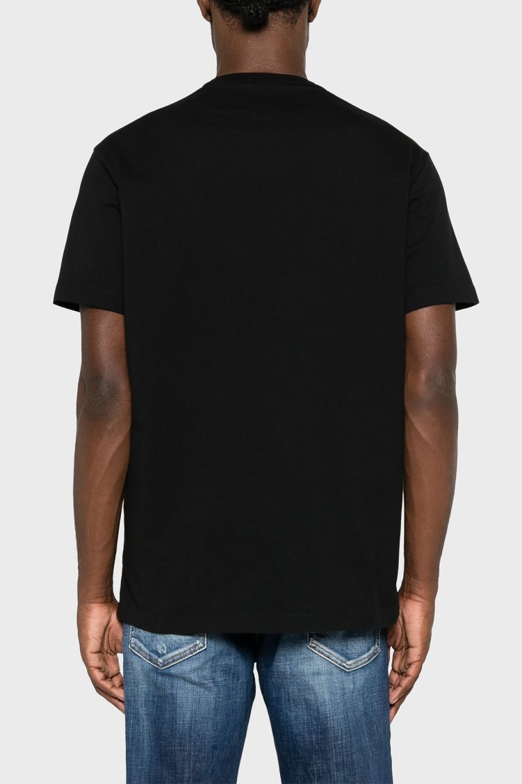 Dsquared2 Baskılı % 100 Pamuk Regular Fit Bisiklet Yaka Erkek T Shirt S79GC0080 S23009 980 SİYAH - Dsquared2 (1)