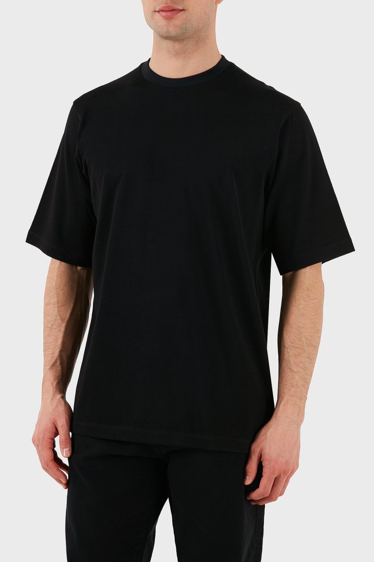 Dsquared2 Logo Baskılı Regular Fit Pamuklu Bisiklet Yaka Erkek T Shirt S74GD1266 S21658 900 SİYAH - Dsquared2