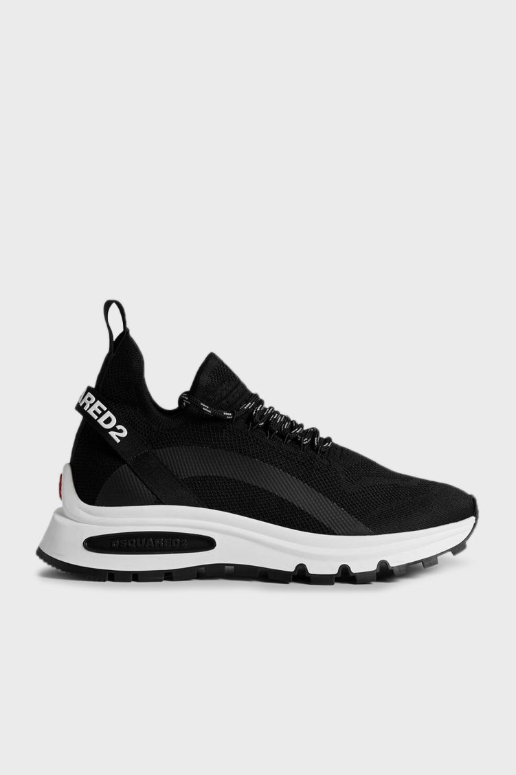 Dsquared2 Logolu Kalın Tabanlı Sneaker Erkek Ayakkabı SNM033759 207274 2124 SİYAH - Dsquared2