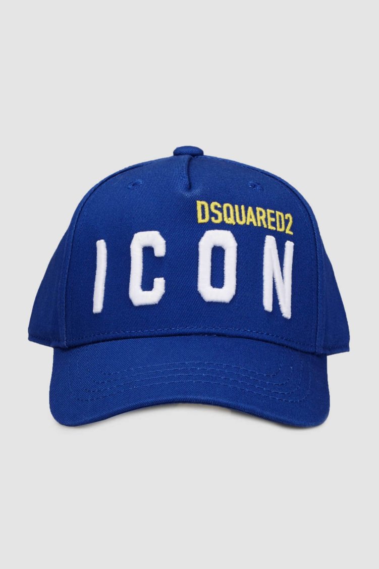 Dsquared2 Logolu Pamuklu Çocuk DQ0270 D00I8 Şapka DQ0270-D00I8 BLUE SAKS - Dsquared2