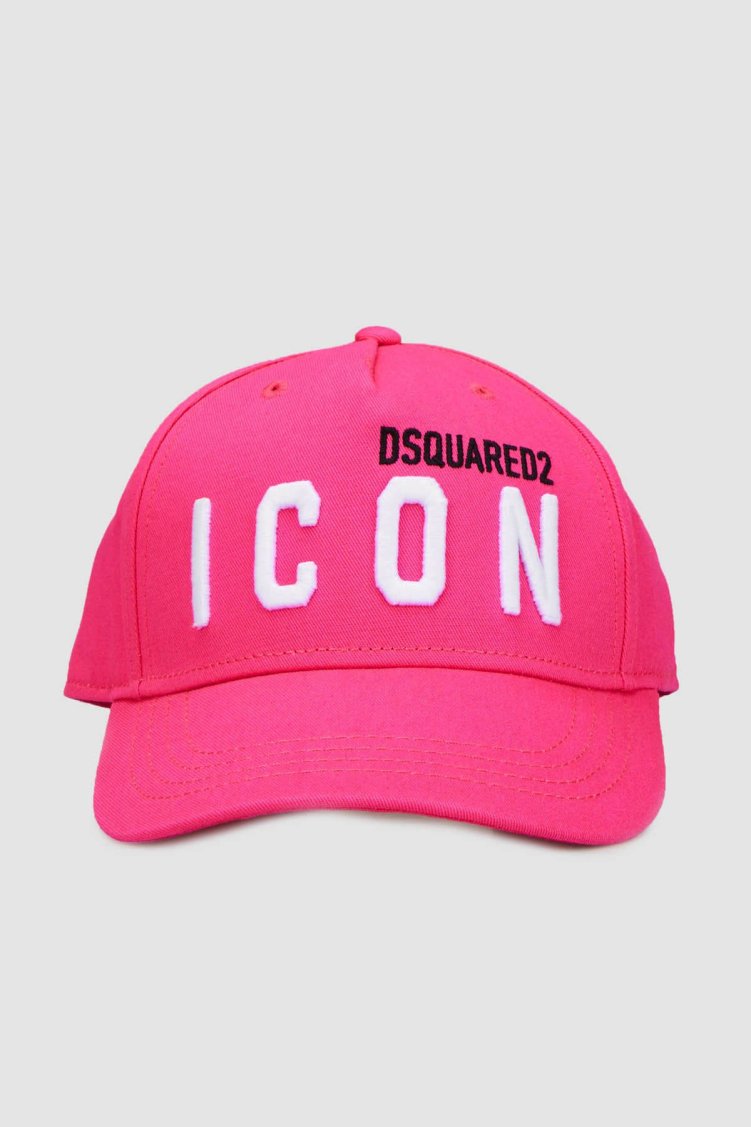 Dsquared2 Logolu Pamuklu Çocuk DQ0270 D00I8 Şapka DQ0270-D00I8 MAGENTA PEMBE - Dsquared2