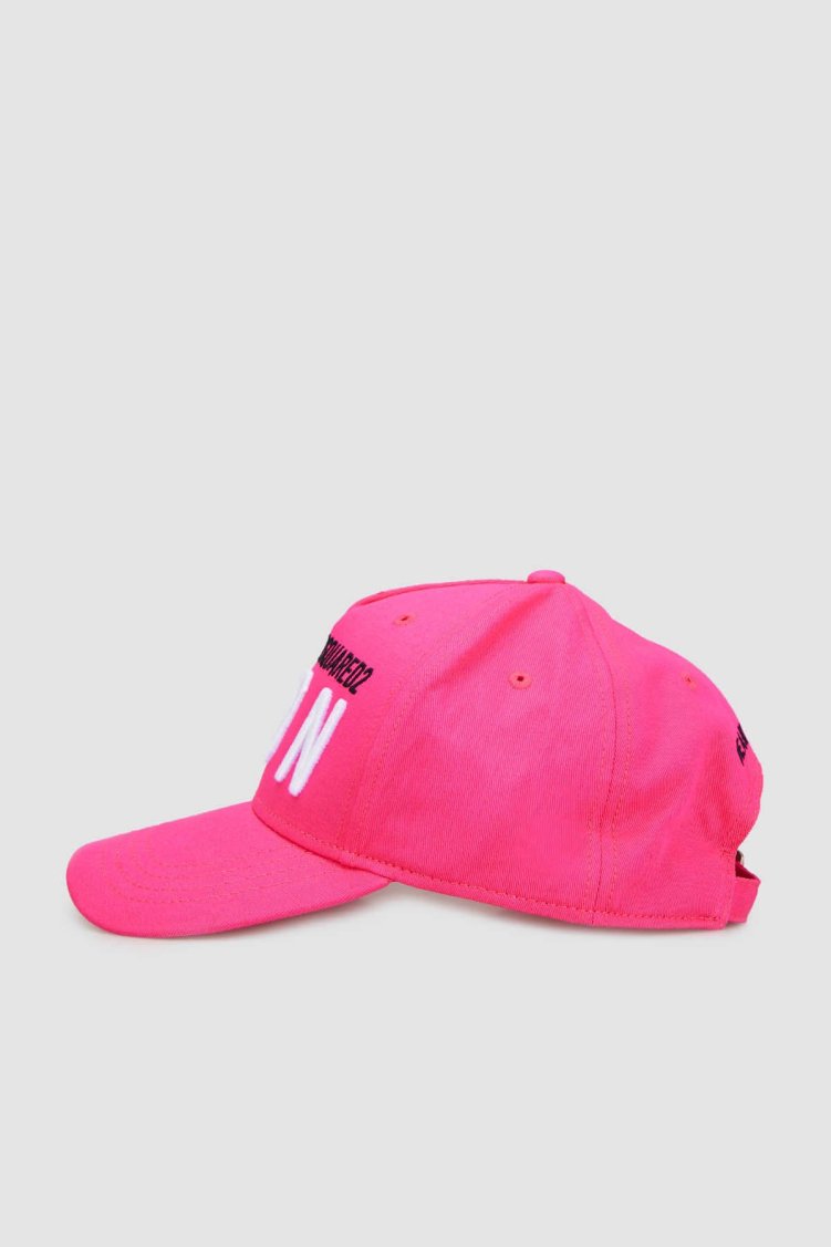 Dsquared2 Logolu Pamuklu Çocuk DQ0270 D00I8 Şapka DQ0270-D00I8 MAGENTA PEMBE - Dsquared2 (1)