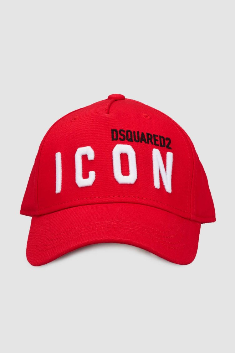 Dsquared2 Logolu Pamuklu Çocuk DQ0270 D00I8 Şapka DQ0270-D00I8 RED KIRMIZI - Dsquared2