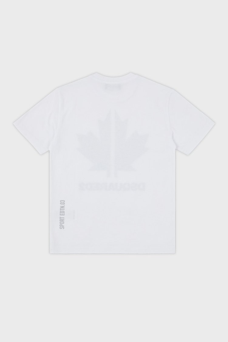 Dsquared2 Pamuklu Bisiklet Yaka Çocuk DQ0028 D004G T Shirt DQ0028-D004G W-RED BEYAZ-SİYAH - Dsquared2 (1)