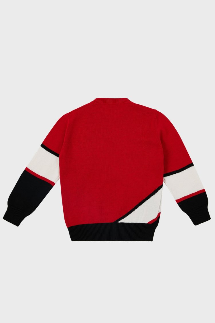 Dsquared2 Pamuklu Bisiklet Yaka Çocuk DQ0084 D005X Kazak DQ0084-D005X RED KIRMIZI - Dsquared2 (1)