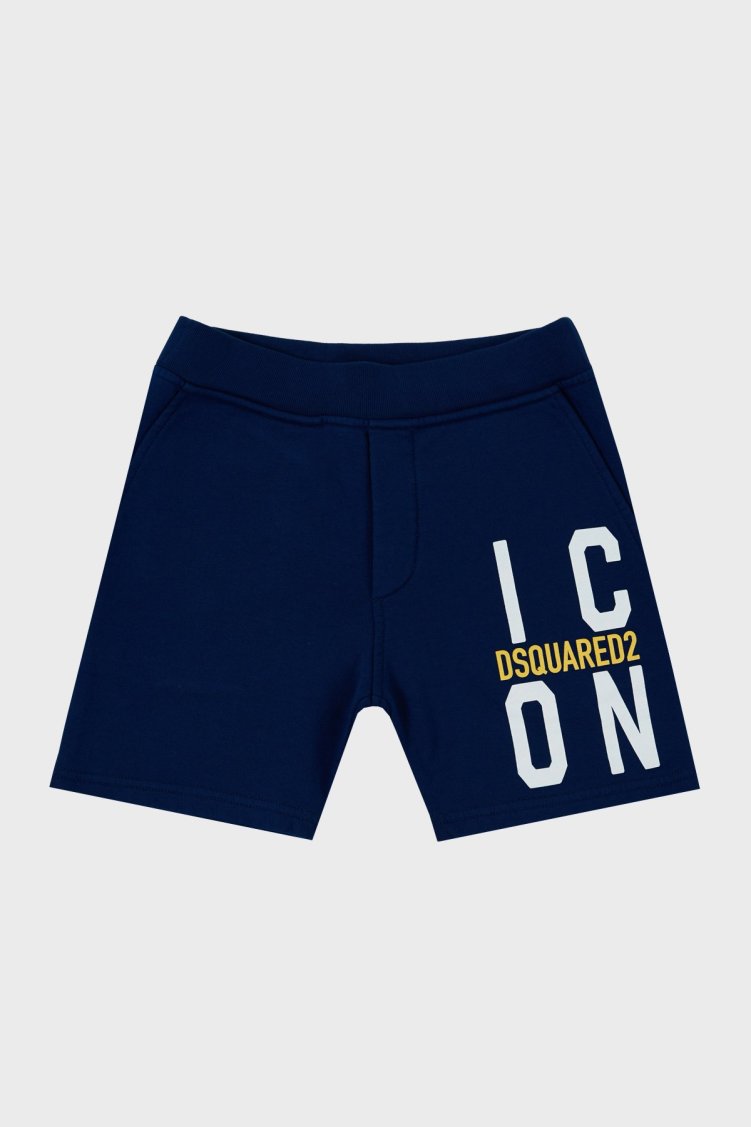 Dsquared2 Pamuklu Cepli Çocuk DQ0250 D002Y Short DQ0250-D002Y BLUE SAKS - Dsquared2