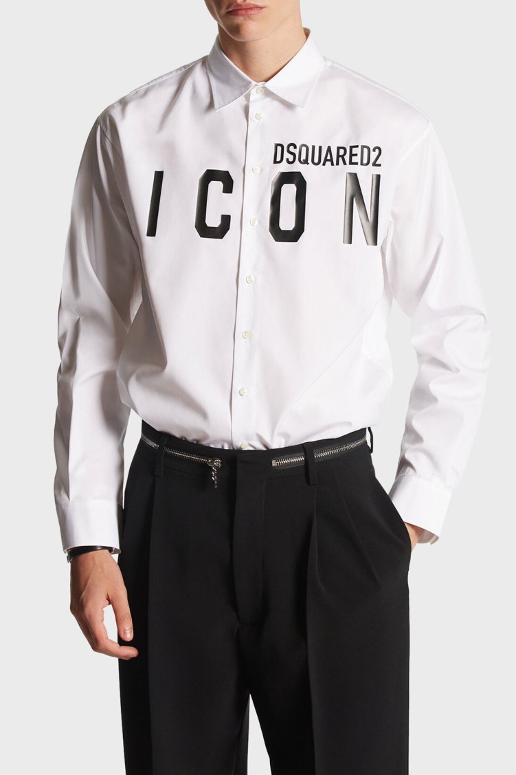 Dsquared2 Pamuklu Regular Fit Erkek Gömlek S79DL0026 S36275 100 BEYAZ - Dsquared2