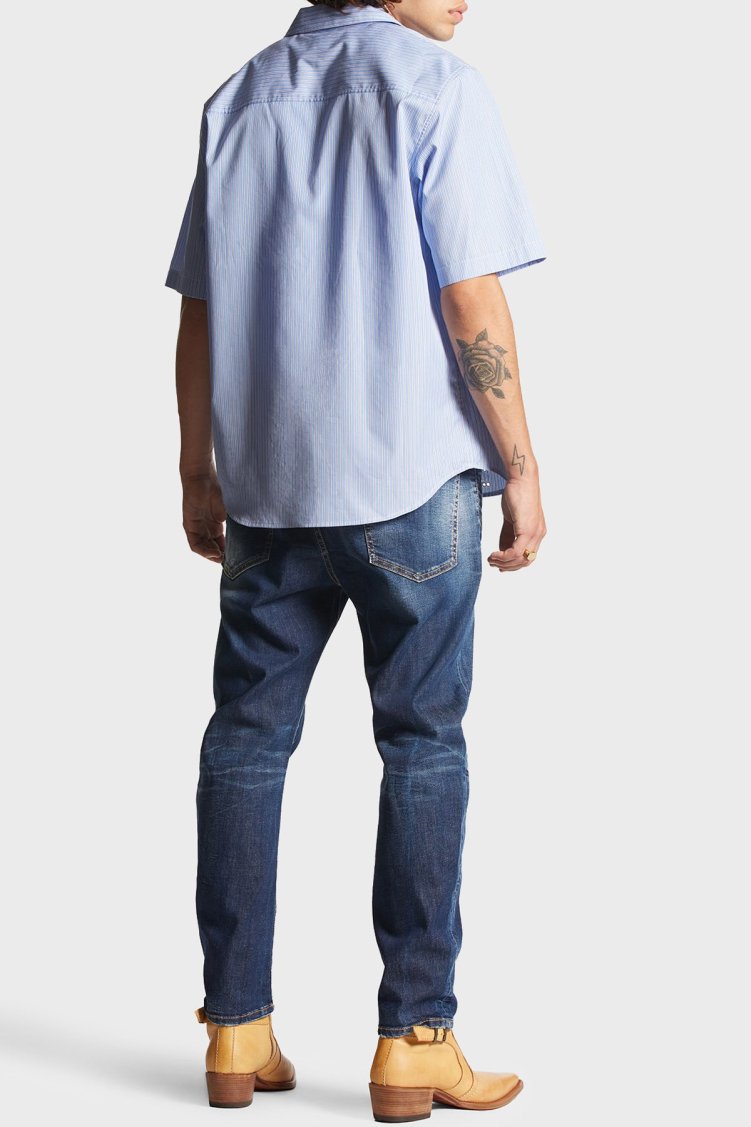 Dsquared2 Streç Pamuklu Skinny Fit Jeans Erkek Kot Pantolon S74LB1461 S30789 470 LACİVERT - Dsquared2 (1)