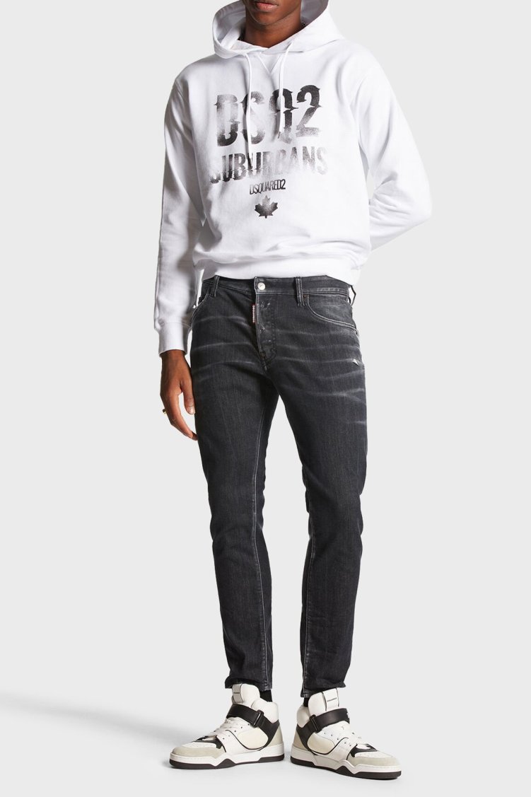 Dsquared2 Streç Pamuklu Skinny Fit Jeans Erkek Kot Pantolon S74LB1474 S30503 900 SİYAH - Dsquared2