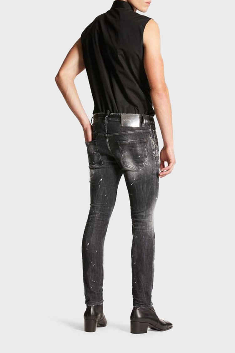 Dsquared2 Streç Pamuklu Skiny Fit Jeans Erkek Kot Pantolon S71LB1373 S30503 900 SİYAH - Dsquared2 (1)