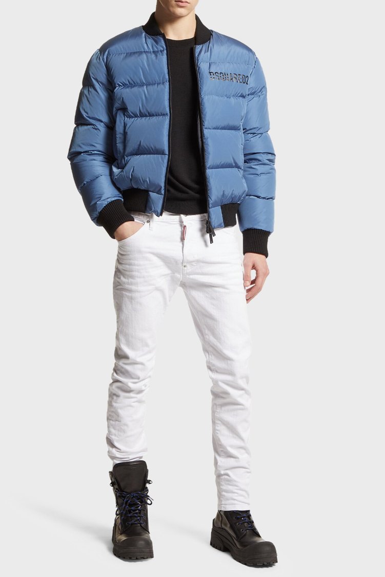 Dsquared2 Streç Pamuklu Slim Fit Jeans Erkek Kot Pantolon S74LB1492 S39781 100 BEYAZ - Dsquared2