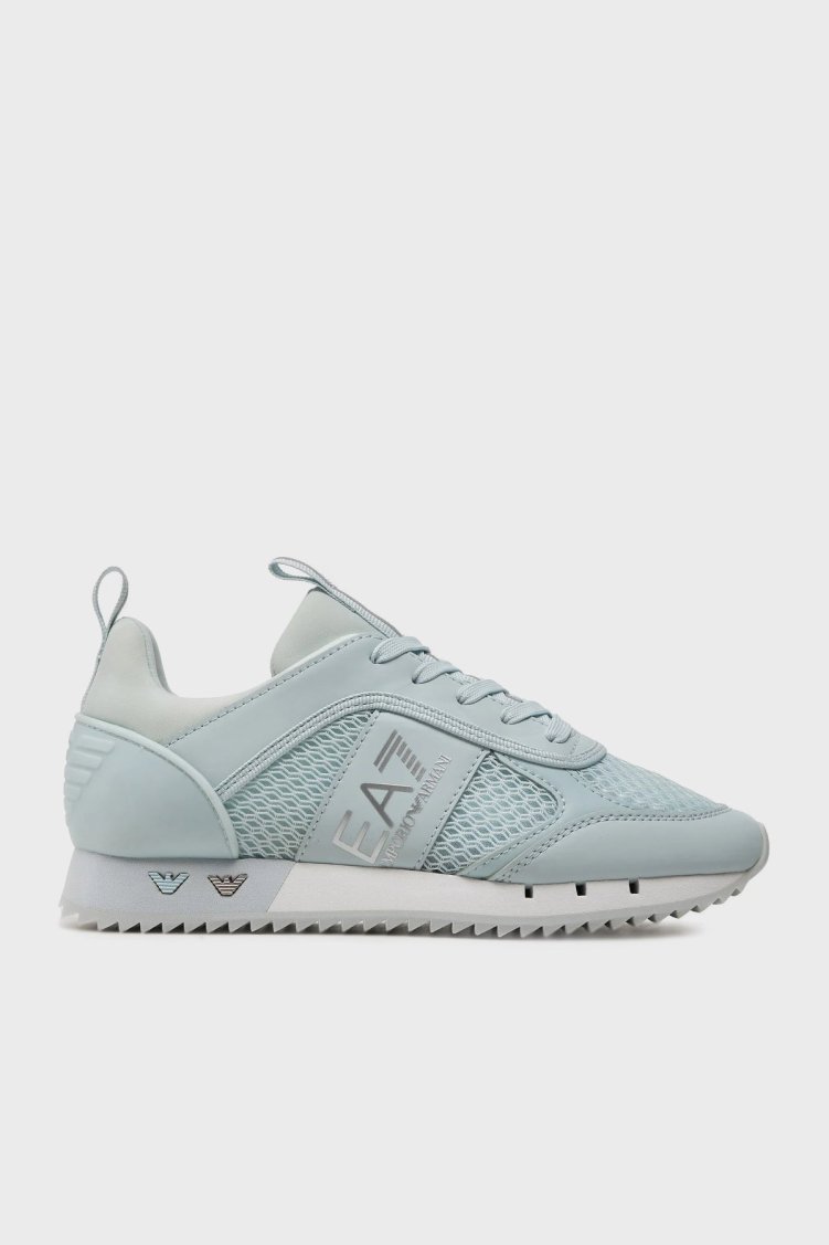 EA7 Bağcıklı Logolu Sneaker Unisex Ayakkabı X8X027 XK050 T530 Buz Mavi - EA7