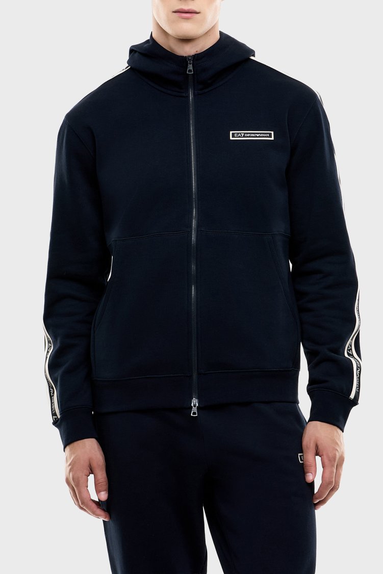 EA7 Pamuklu Regular Fit Kapüşonlu Erkek Sweat 7M002197 AF10377 UB102 Lacivert - Ea7