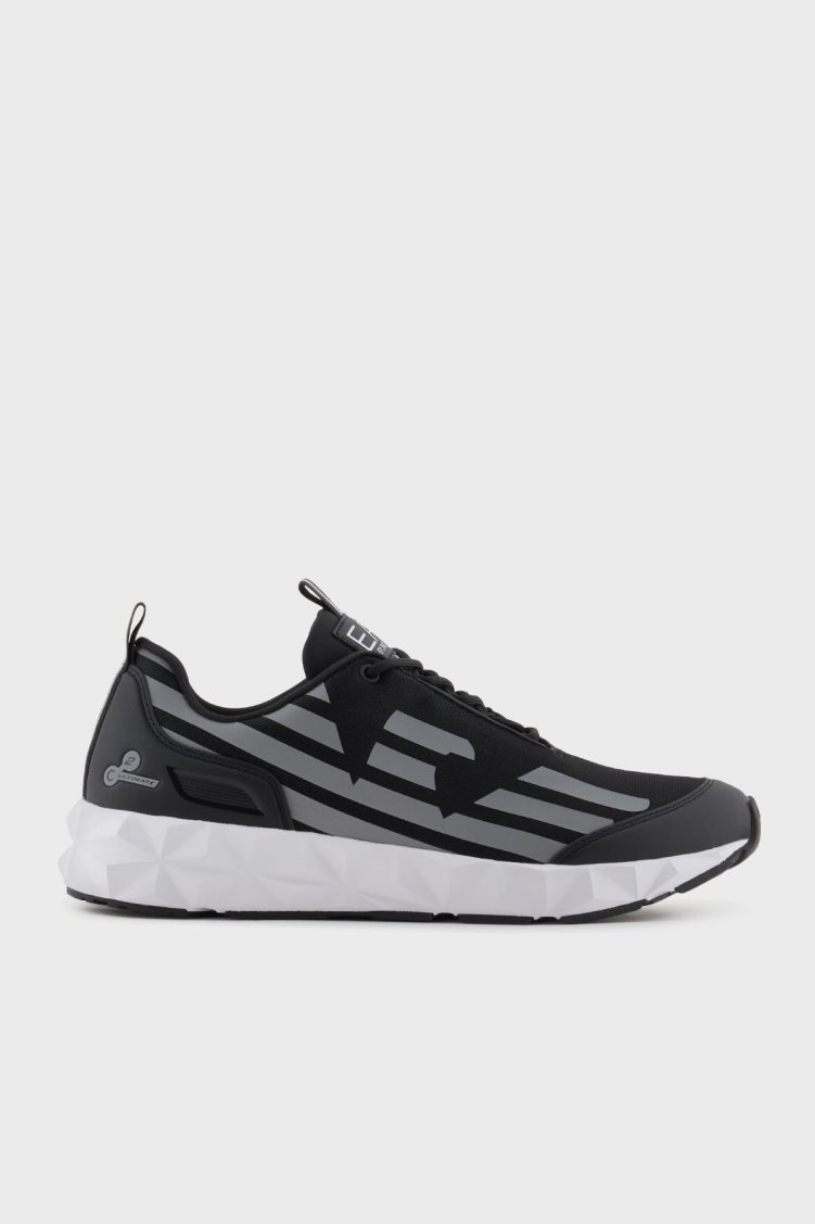EA7 Kartal Logolu Sneaker Unisex Ayakkabı X8X217 XK433 N763 SİYAH-GÜMÜŞ - Ea7