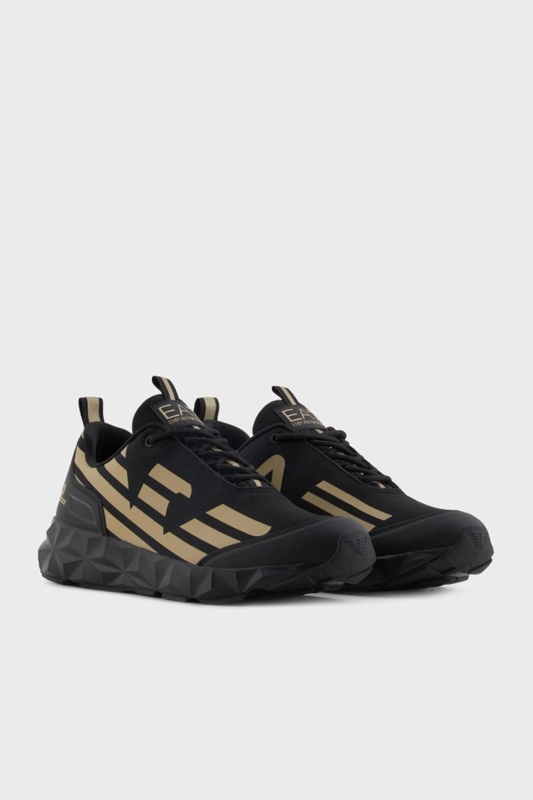 EA7 Kartal Logolu Sneaker Unisex Ayakkabı X8X217 XK433 R969 SİYAH-GOLD - EA7 (1)