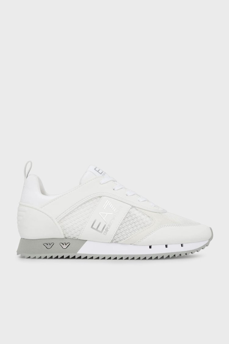 EA7 Logolu Kalın Tabanlı Sneaker Unisex Ayakkabı 7X000334 AF18610 MZ024 BEYAZ - Ea7