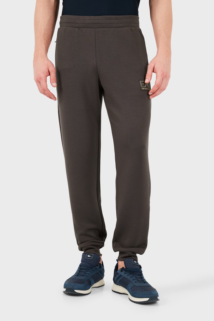 Ea7 Logolu Normal Bel Lastikli Paça Jogger Erkek Pantolon 7M002245 AF26240 U6027 Kahve - EA7