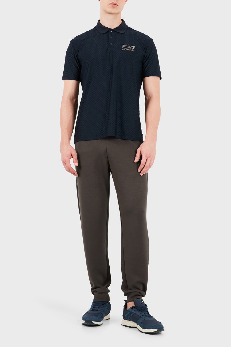 Ea7 Logolu Normal Bel Lastikli Paça Jogger Erkek Pantolon 7M002245 AF26240 U6027 Kahve - EA7 (1)
