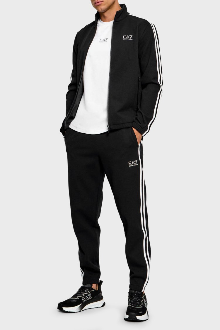EA7 Logolu Regular Fit Erkek Eşofman Takımı 7M002490 AF26309 UC001 Siyah - Ea7